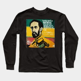 Haile Selassie Painted Sign Long Sleeve T-Shirt